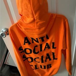 Vibrant Orange Anti Social Social Club Hoodie